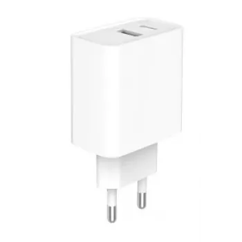 GEMBIRD USB greitasis įkroviklis - Type A & C 2 prievadų 20W - Baltas