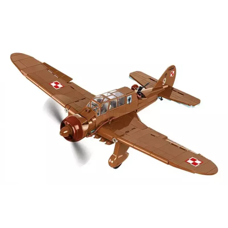 Statybinis rinkinys Cobi PZL.23 Karaś 586 dalys