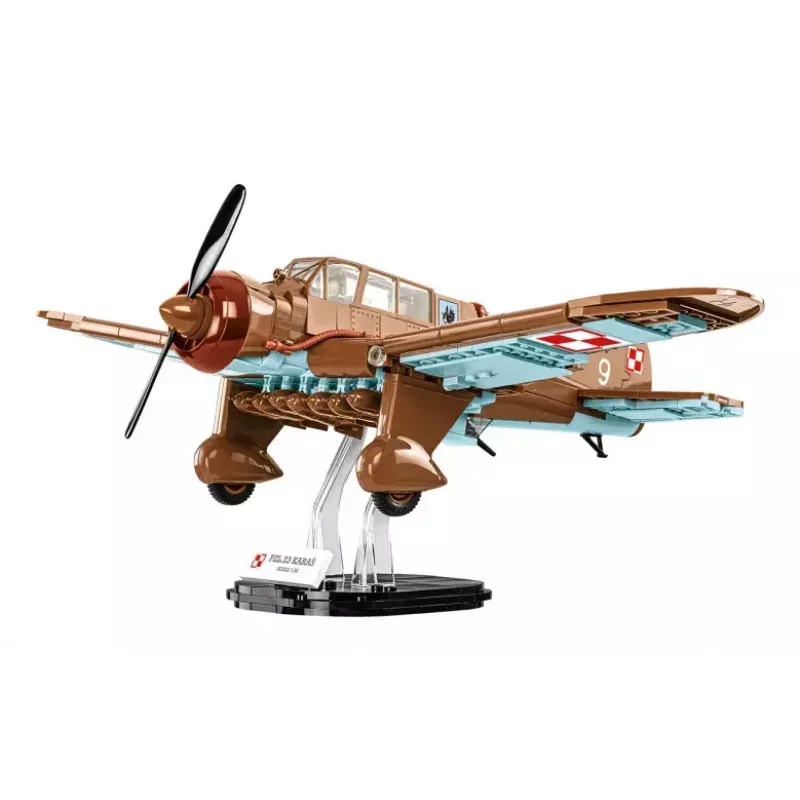 Statybinis rinkinys Cobi PZL.23 Karaś 586 dalys