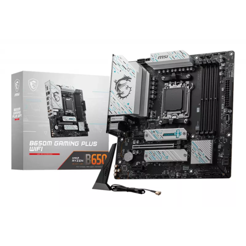 MSI B650M GAMING PLUS WIFI pagrindinė plokštė AMD B650 lizdas AM5 mikro ATX