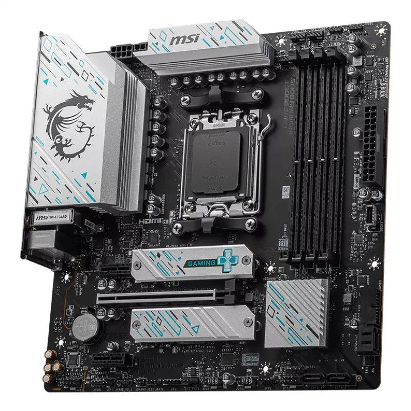 MSI B650M GAMING PLUS WIFI pagrindinė plokštė AMD B650 lizdas AM5 mikro ATX