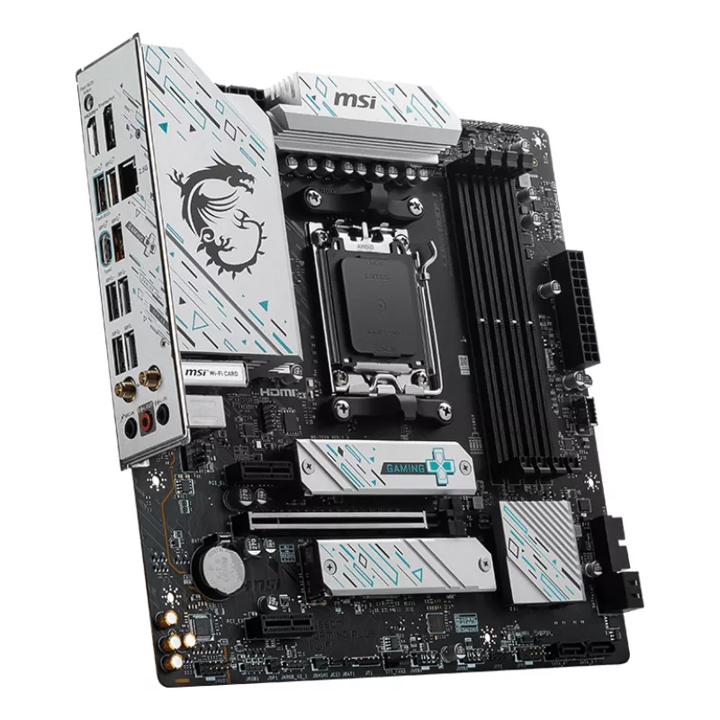 MSI B650M GAMING PLUS WIFI pagrindinė plokštė AMD B650 lizdas AM5 mikro ATX