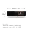 BenQ X500i trumpojo nuotolio projektorius 2200 ANSI liumenų DLP UHD 4K (3840x2160) juoda, balta
