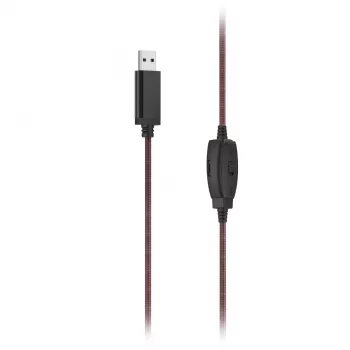 Hama HS-USB400 V2 Headset Wired Head-band Office/Call center USB Type-A Juoda, Red