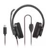 Hama HS-USB400 V2 Headset Wired Head-band Office/Call center USB Type-A Juoda, Red