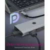 ICY BOX IB-DK4061-CPD laidinis USB 3.2 Gen 1 (3.1 Gen 1) Type-C pilkas