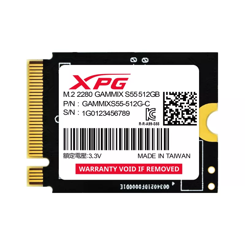 XPG SGAMMIXS55-512G-C vidinis SSD diskas 512 GB M.2 PCI Express 4.0 NVMe 3D NAND