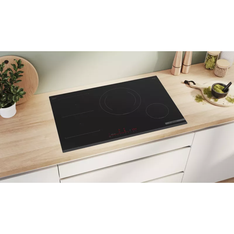 Bosch Serie 6 PVS831HB1E kaitlentė Juoda Įmontuojama 80 cm Zonų indukcinė kaitlentė 4 zonos