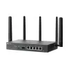 TP-Link Omada 4G+ Cat6 AX3000 gigabitinio VPN maršrutizatorius, Wi-Fi 6 (802.11ax), dviejų dažnių (2,4 GHz / 5 GHz), eterneto LAN, 4G, juodas, stalinis / ant stulpo montuojamas maršrutizatorius