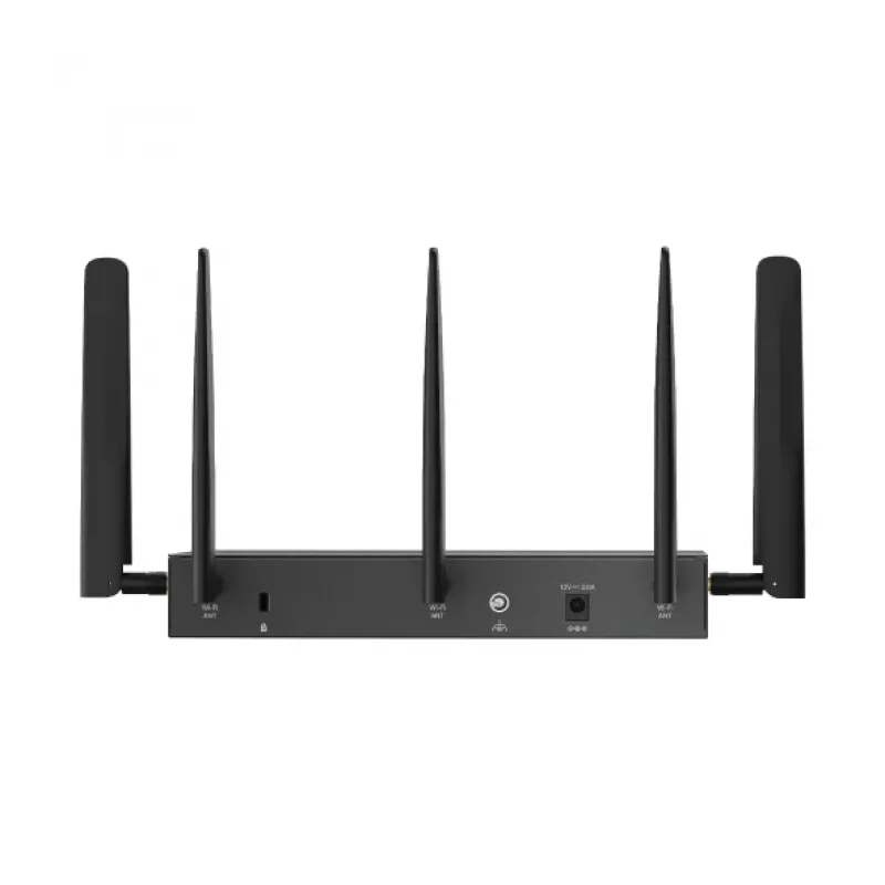 TP-Link Omada 4G+ Cat6 AX3000 gigabitinio VPN maršrutizatorius, Wi-Fi 6 (802.11ax), dviejų dažnių (2,4 GHz / 5 GHz), eterneto LAN, 4G, juodas, stalinis / ant stulpo montuojamas maršrutizatorius