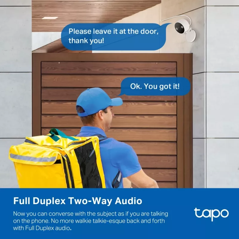 IP apsaugos kamera TP-Link Tapo C120, skirta naudoti viduje ir lauke