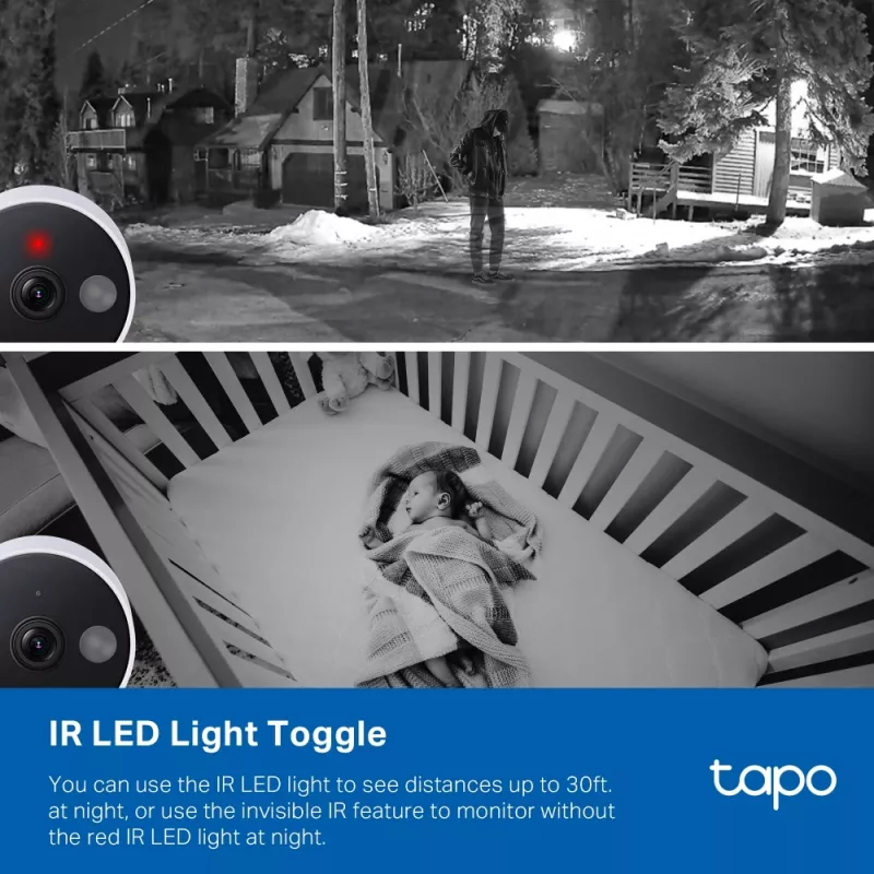 IP apsaugos kamera TP-Link Tapo C120, skirta naudoti viduje ir lauke
