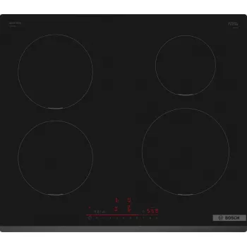 Bosch Serie 6 PIE631HB1E kaitlentė Juoda Įmontuojama 60 cm Zonų indukcinė kaitlentė 4 zonos