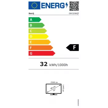 BenQ GW3290QT kompiuterio monitorius 80 cm (31,5 col.) 2560 x 1440 pikselių Quad HD LED baltas