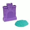 Kinetic Sand , Castle Case su 1 lb žydros spalvos žaidimų smėliu, laikymo konteineris, sensoriniai žaislai vaikams nuo 3 metų