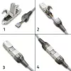 RJ45 toolless kištukas QOLTEC 54540 CAT6 STP ekranuotiems Ethernet kabeliams