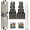RJ45 toolless kištukas QOLTEC 54540 CAT6 STP ekranuotiems Ethernet kabeliams