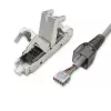 RJ45 toolless kištukas QOLTEC 54540 CAT6 STP ekranuotiems Ethernet kabeliams