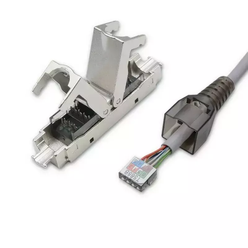RJ45 toolless kištukas QOLTEC 54540 CAT6 STP ekranuotiems Ethernet kabeliams