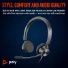 HP Poly Juodawire 3325 Stereo USB-C Headset +3.5mm Plug +USB-C/A Adapter