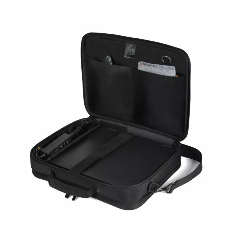 DICOTA Eco Multi Core - 15-17,3 col. nešiojamojo kompiuterio krepšys - juodas / 300d 100% perdirbtas PET poliesteris