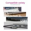 ICY BOX IB-DK4012-CPD laidinis USB 3.2 Gen 1 (3.1 Gen 1) Type-C antracito, juoda