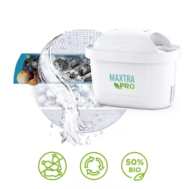 Vandens filtro kasetė BRITA Maxtra PRO Pure Performance, balta, 4 vnt., 150 L/mėn.