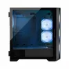 PC korpusas MODECOM Horizon ARGB FLOW MIDI Juoda — E-ATX palaikymas, grūdintas stiklas, ARGB, USB-C, maks. GPU 400 mm