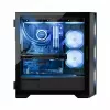 PC korpusas MODECOM Horizon ARGB FLOW MIDI Juoda — E-ATX palaikymas, grūdintas stiklas, ARGB, USB-C, maks. GPU 400 mm