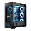 PC korpusas MODECOM Horizon ARGB FLOW MIDI Juoda — E-ATX palaikymas, grūdintas stiklas, ARGB, USB-C, maks. GPU 400 mm