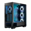 PC korpusas MODECOM Horizon ARGB FLOW MIDI Juoda — E-ATX palaikymas, grūdintas stiklas, ARGB, USB-C, maks. GPU 400 mm
