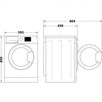 Whirlpool WRBSS 6249 S EU skalbyklė su priekine įkrova 6 kg 1151 aps./min. Balta