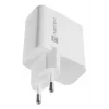 NATEC laidinis kintamosios srovės mobiliųjų įrenginių įkroviklis NUC-2142, USB-C PD 3.0 + USB-A, 5–20 V iki 3 A, 45 W, baltas