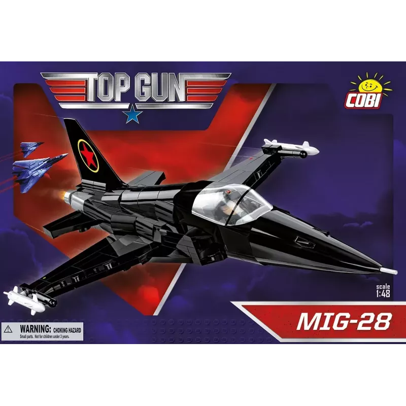 Konstruktoriaus rinkinys Cobi Top Gun MiG-28 5859 1:48 mastelio modelio rinkinys, kolekcinis kaladėlių rinkinys
