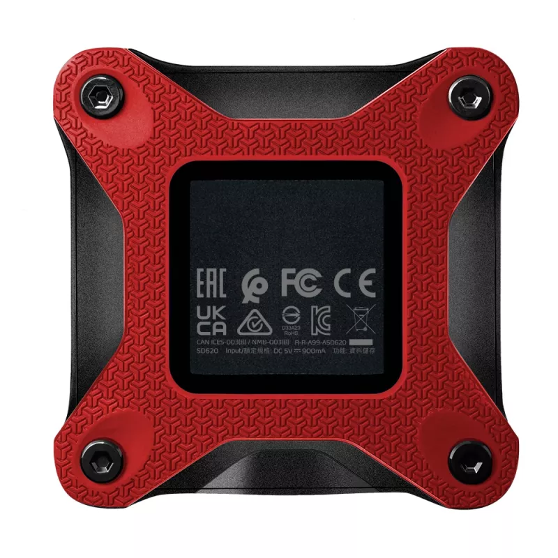 ADATA SD620 2 TB Micro-USB B 3.2 Gen 2 (3.1 Gen 2) Juoda, Red