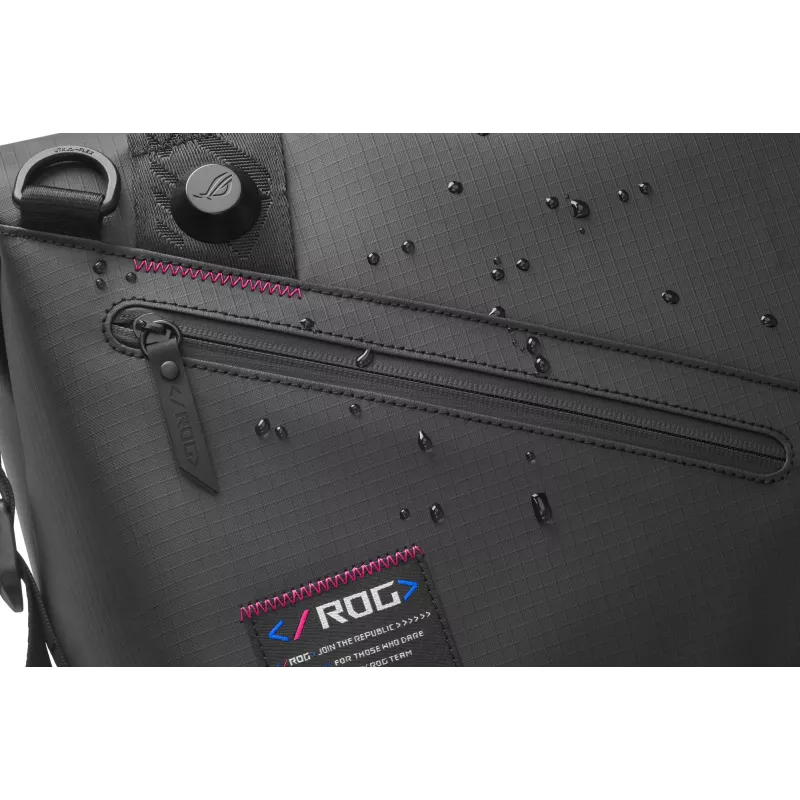 ASUS ROG SLASH Duffle krepšys Poliesteris, Poliuretanas (PU), Termoplastinis poliuretanas (TPU) Juodas Vyras Rankinė