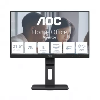 AOC E2 22E2UMF kompiuterio monitorius 54,6 cm (21,5 colio) 1920 x 1080 pikselių Full HD LED juodas