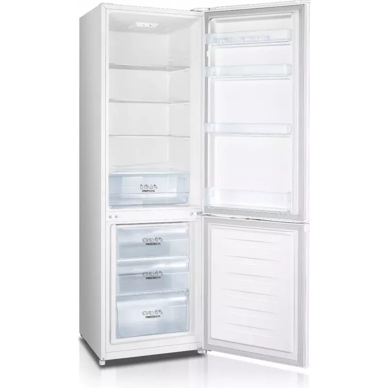 Laisvai pastatomas šaldytuvas-šaldiklis Gorenje RK4182PW4, 269 L bendros talpos (198 L šaldytuvas, 71 L šaldiklis), baltas, apatinis šaldiklis