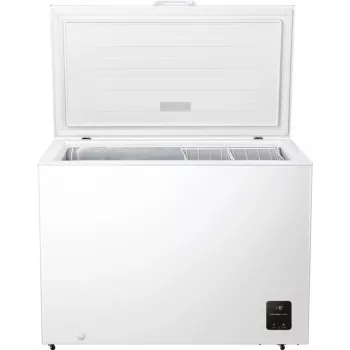 Krūtininis šaldiklis Gorenje FH30EAW — 297 L naudingoji talpa, energijos klasė E, laisvai pastatomas, ekranas, baltas