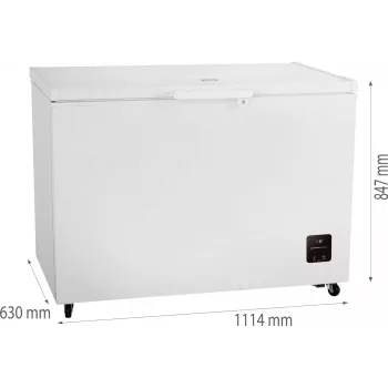 Krūtininis šaldiklis Gorenje FH30EAW — 297 L naudingoji talpa, energijos klasė E, laisvai pastatomas, ekranas, baltas