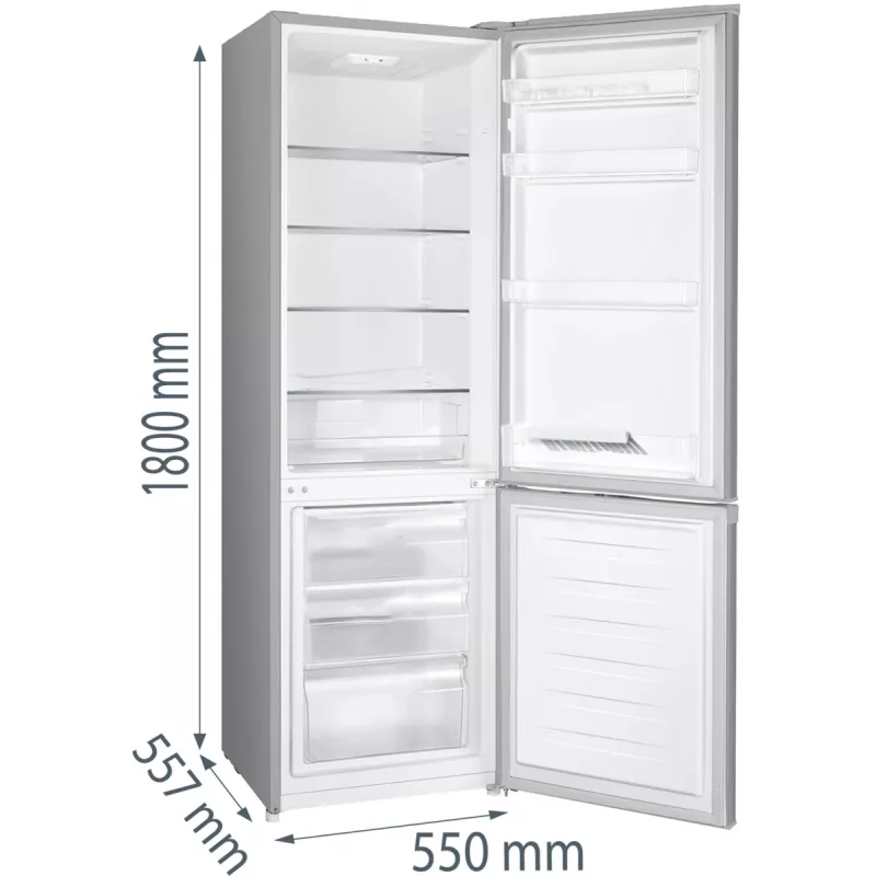 Gorenje HZS28862 RK4182PS4 RL_PRIL, 269 L, N-ST, 39 dB, 3.2 kg/24h, E, Pilka