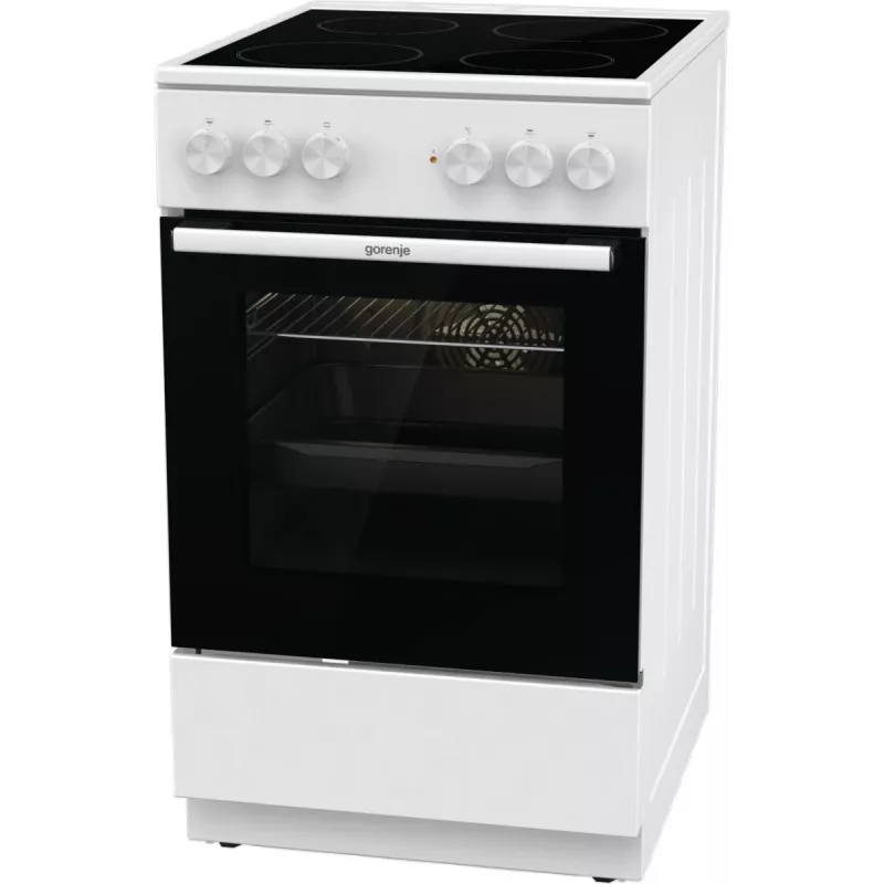 Gorenje GEC5A41WG laisvai pastatoma viryklė Elektrinė Keraminė kaitlentė Balta