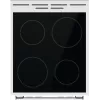 Gorenje GEC5A41WG laisvai pastatoma viryklė Elektrinė Keraminė kaitlentė Balta