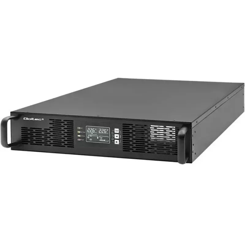 Stovo UPS QOLTEC 52286 2 kVA (2000 W) galios koeficientas 1.0, montuojamas stove