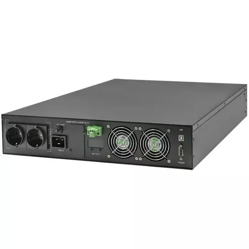 Stovo UPS QOLTEC 52286 2 kVA (2000 W) galios koeficientas 1.0, montuojamas stove
