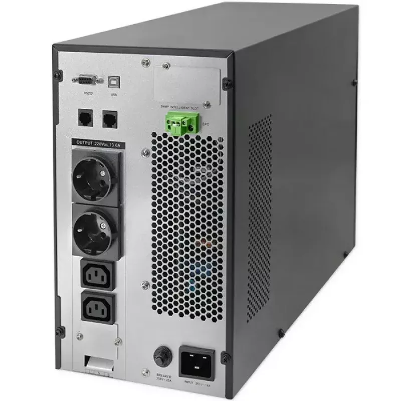 Nepertraukiamo maitinimo šaltinis QOLTEC 52282 3kVA linijinis-interaktyvus su LCD ekranu