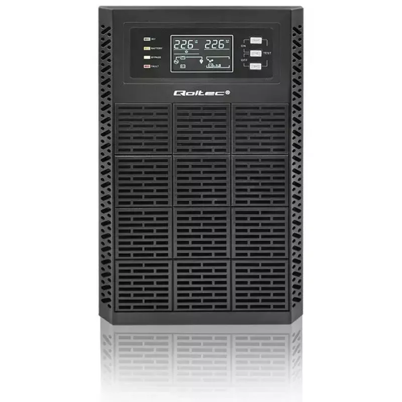 Nepertraukiamo maitinimo šaltinis QOLTEC 52282 3kVA linijinis-interaktyvus su LCD ekranu