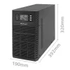 Nepertraukiamo maitinimo šaltinis QOLTEC 52282 3kVA linijinis-interaktyvus su LCD ekranu