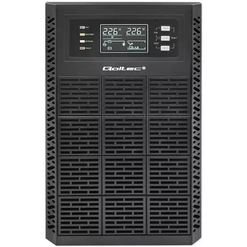 Nepertraukiamo maitinimo šaltinis QOLTEC 52282 3kVA linijinis-interaktyvus su LCD ekranu