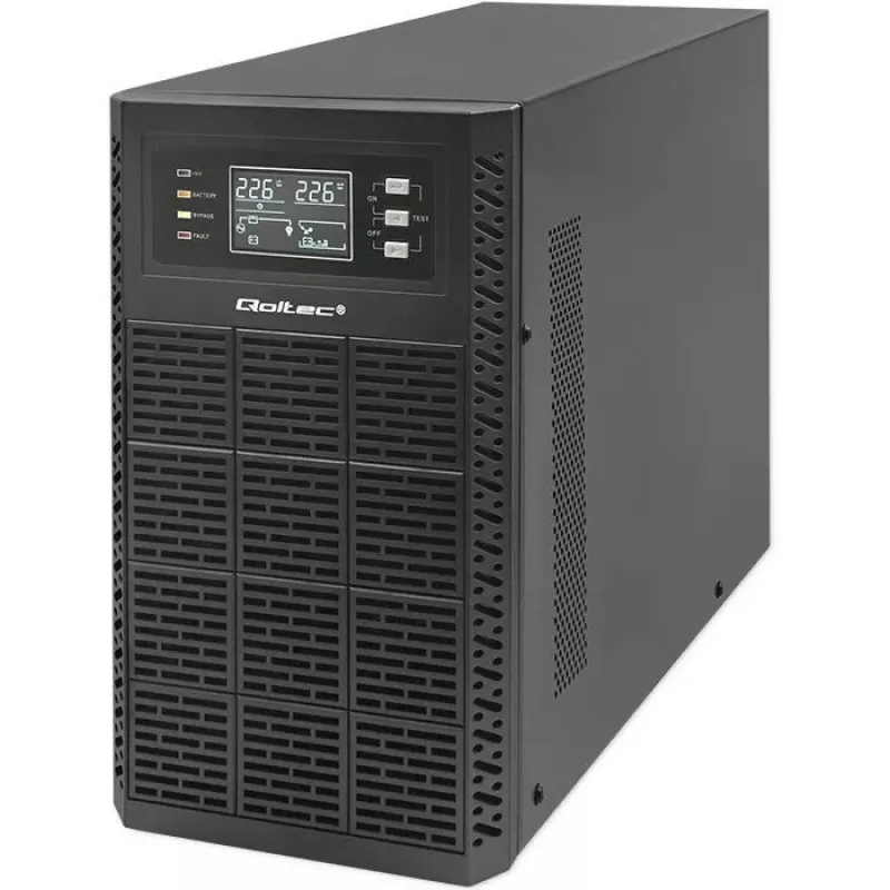 Nepertraukiamo maitinimo šaltinis QOLTEC 52282 3kVA linijinis-interaktyvus su LCD ekranu